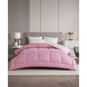 NEW Royal Luxe Reversible Down Alternative Comforter 130390 Pink Mauve King